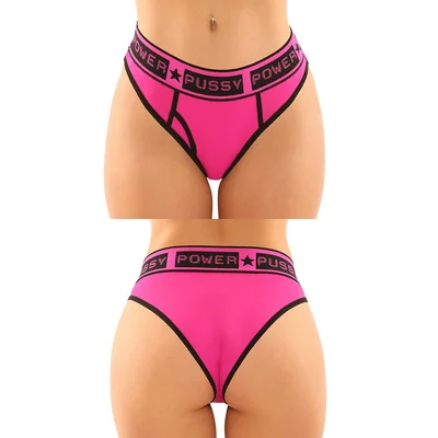 fantasy lingerie pussy power brief thong pack