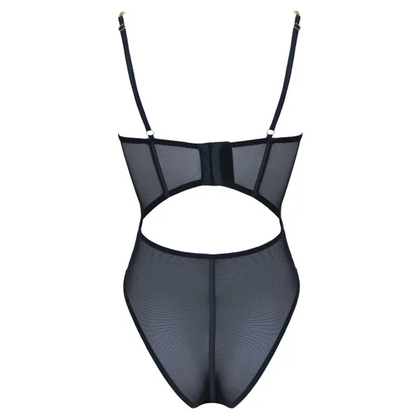 Love in Leather Muse Chain Strap Mesh Teddy — image 2 of 2