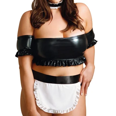 fantasy lingerie pardon my french maid costume set