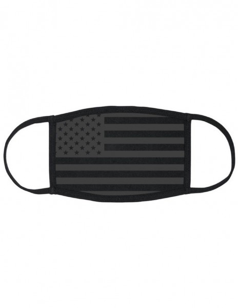 Black and Gray Flag Face Mask