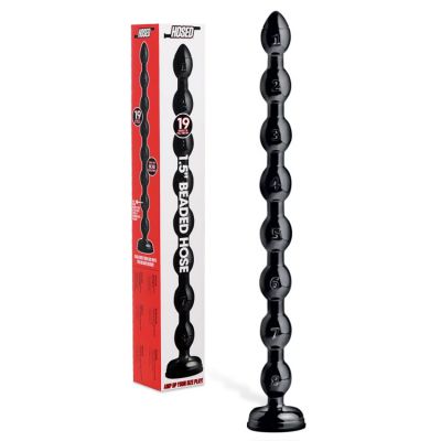 Hosed Flexible Beaded 19 Anal Snake with Suction Base