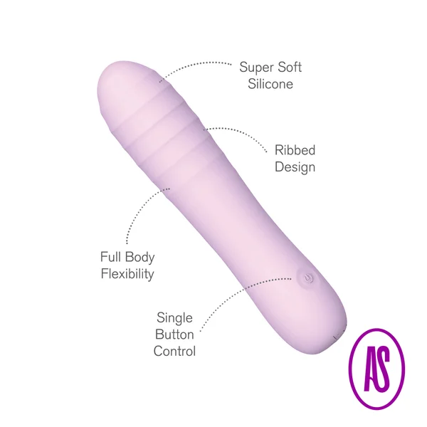 Soft by Playful Posh Ribbed Vibrator — image 3 of 4