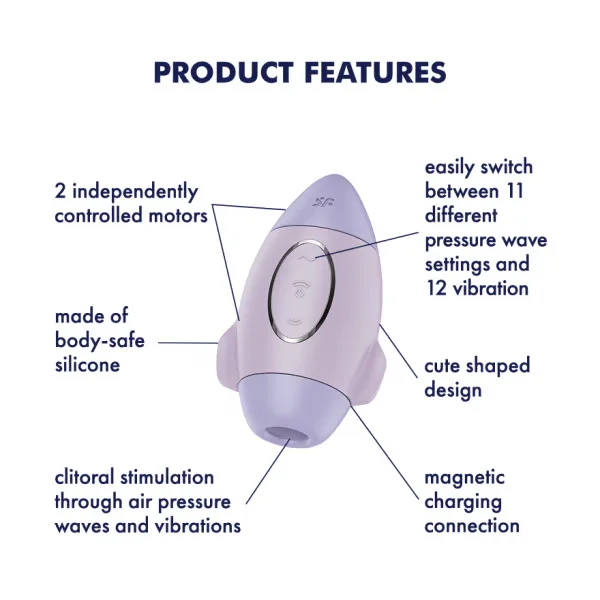 Satisfyer Mission Control Air Pulse Clitoral Stimulator — image 3 of 11