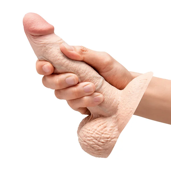 b-Vibe Slipskin Realistic Silicone 6" Girthy Dildo