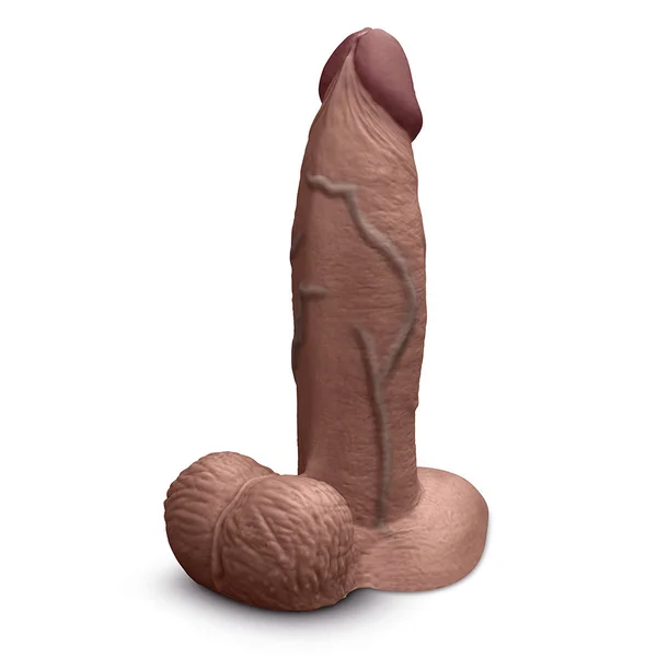 b-Vibe Slipskin Realistic Silicone 7" Girthy Dildo