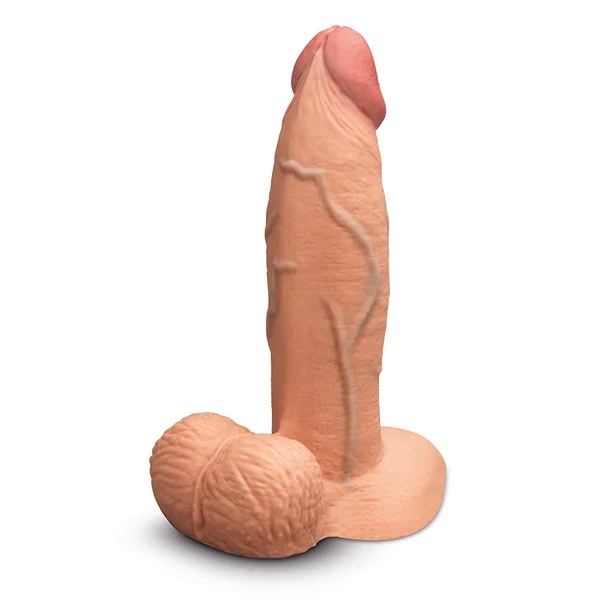 b-Vibe Slipskin Realistic Silicone 7" Girthy Dildo