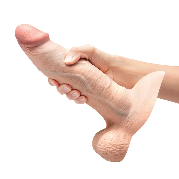 b-Vibe Slipskin Realistic Silicone 9" Girthy Dildo
