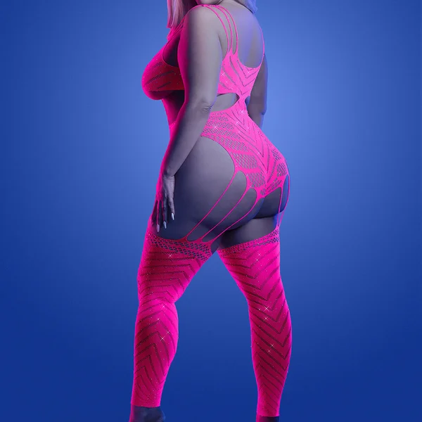 Fantasy Lingerie Glow Wavelength Teddy Bodystocking — image 4 of 5