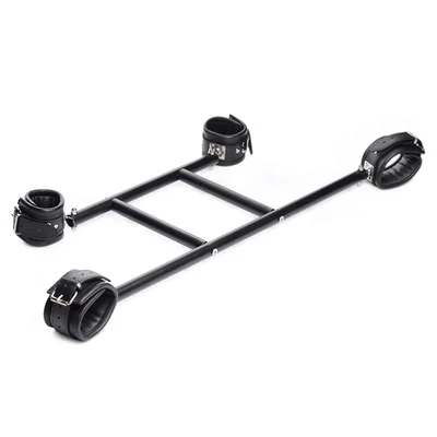 triune deluxe steel bars ankle wrist cuffs set
