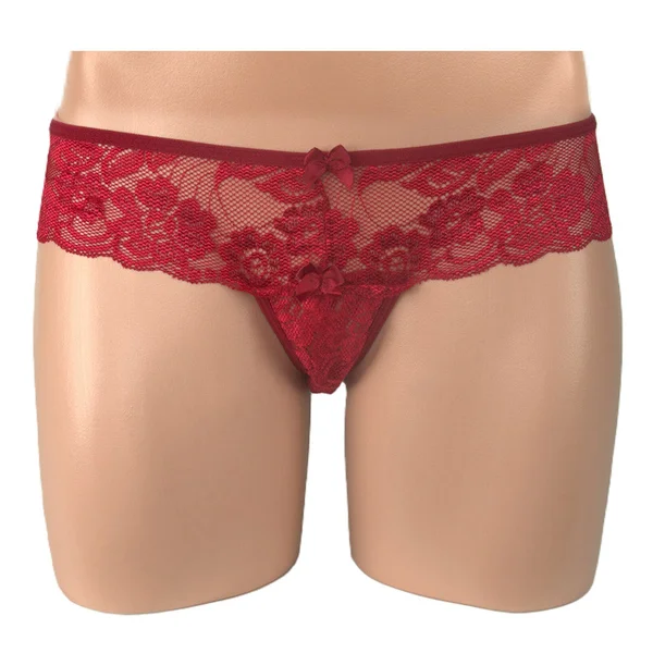 Poison Rose Lace Crutchless G-String