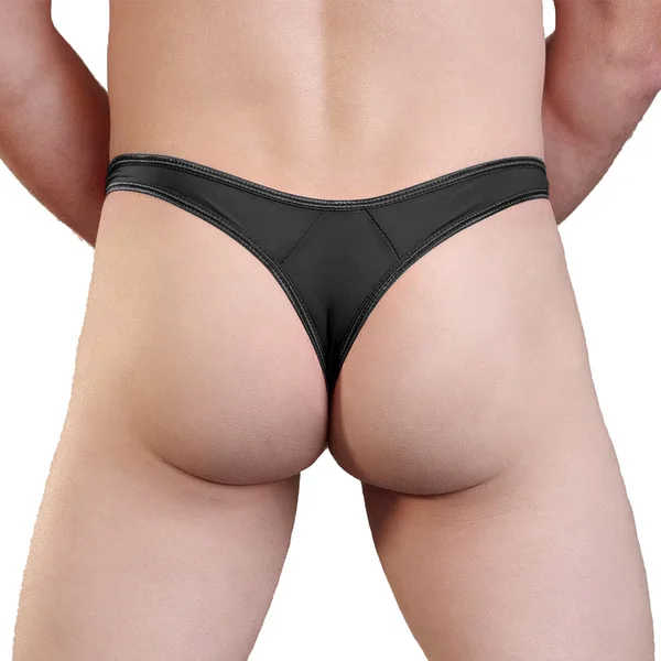 Love in Leather Quick Release Lycra Thong — image 2 of 10