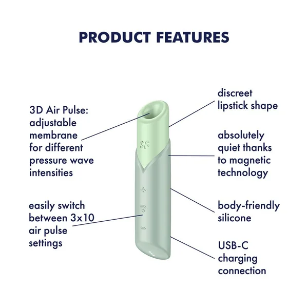 Satisfyer Naughty Kiss  Air Pulse Vibrator — image 5 of 7