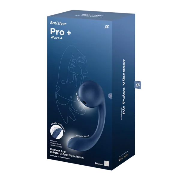 Satisfyer Pro+ Wave 4 Connect App Air Pulse G-Spot Rabbit Vibrator
