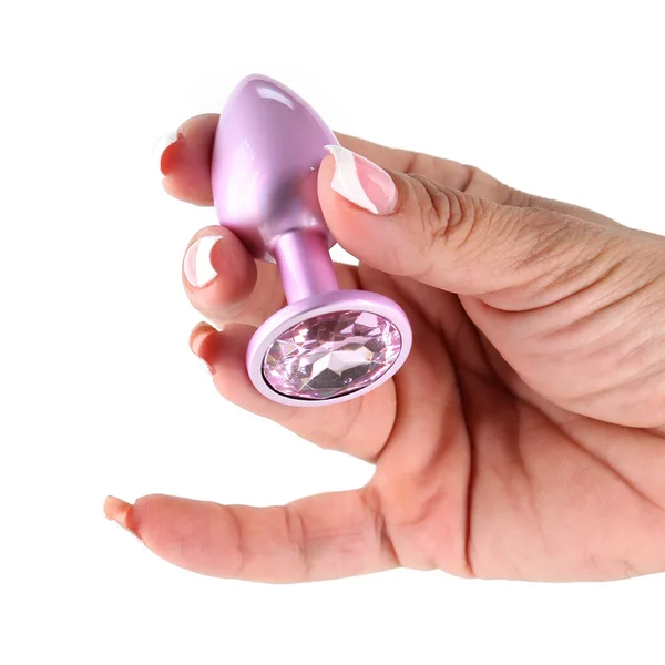 NS Novelties Rear Assets Iridescent Pink Butt Plug - Small — image 2 of 2