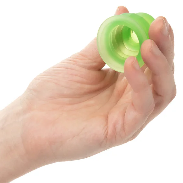CalExotics Pop Sock! Tickler Masturbator - Green — image 2 of 3