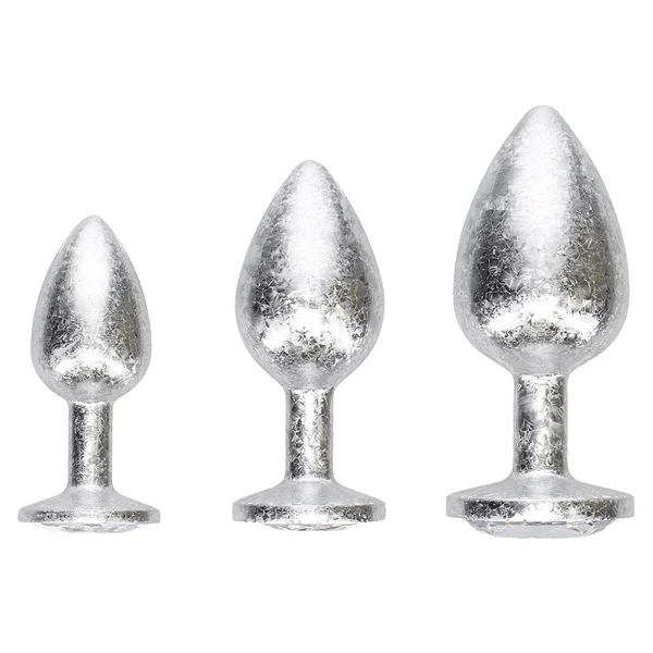 Shots Ouch! New York Collection Metal Anal Plug Set — image 2 of 2