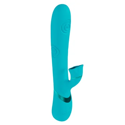 shots vive fiore g spot air wave and tapping rabbit vibrator