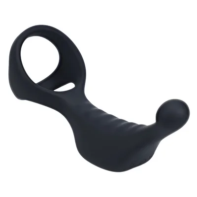 shots levelz vibrating prostate stimulator with tri o cock ring