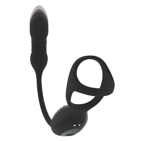 Shots LEVELZ Vibrating & Thrusting Tri O Cock Ring with Prostate Stimulator — image 2 of 3