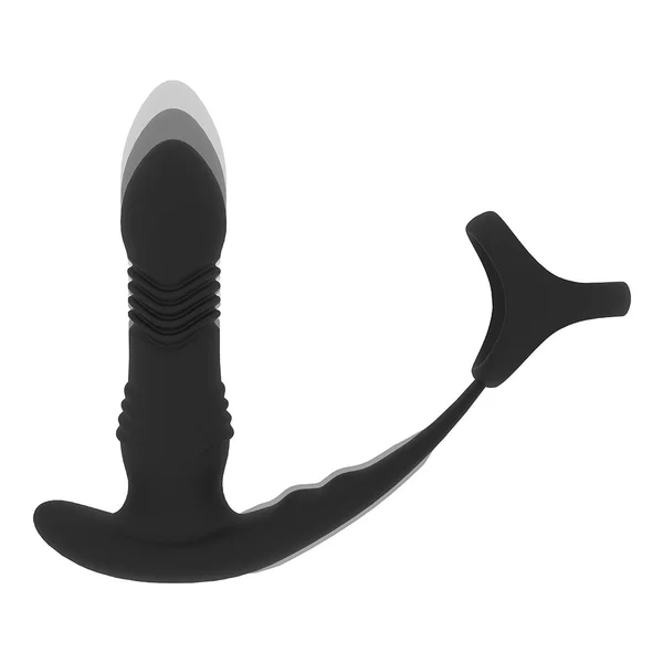 Shots LEVELZ Vibrating & Thrusting Prostate Massager with Tri O Cock Ring — image 2 of 4