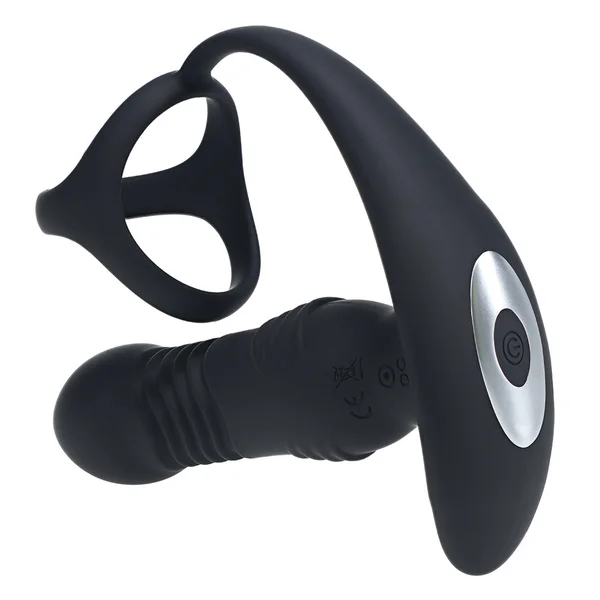 Shots LEVELZ Vibrating & Thrusting Prostate Massager with Tri O Cock Ring — image 4 of 4