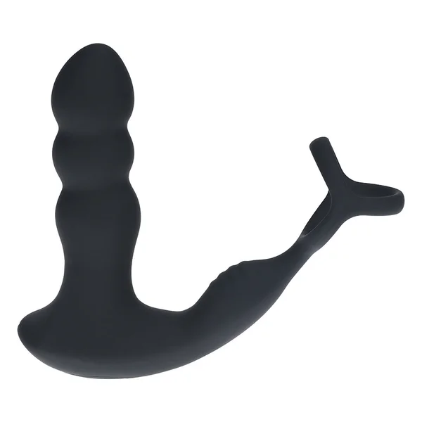 Shots LEVELZ Dual Vibrating Rotating Prostate Stimulator with Cock & Ball Rings — image 3 of 3