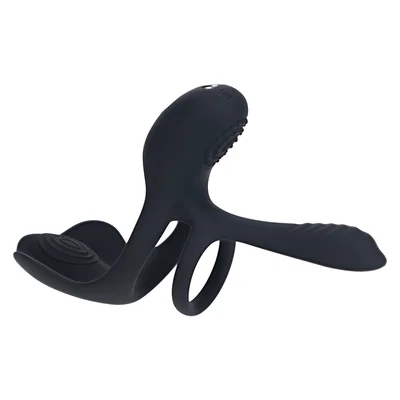 shots levelz triple motor vibrating silicone cock ring