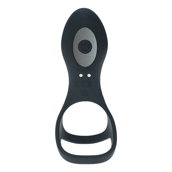 Shots LEVELZ Vibrating Silicone Cock & Ball Ring with Shaft Loop — image 2 of 3