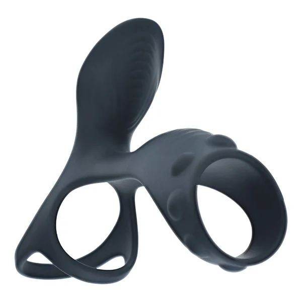Shots LEVELZ Vibrating Silicone Cock & Ball Ring with Shaft Loop — image 3 of 3