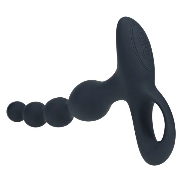 Shots LEVELZ Remote Control Beaded Vibrating Silicone Anal Plug — image 2 of 2