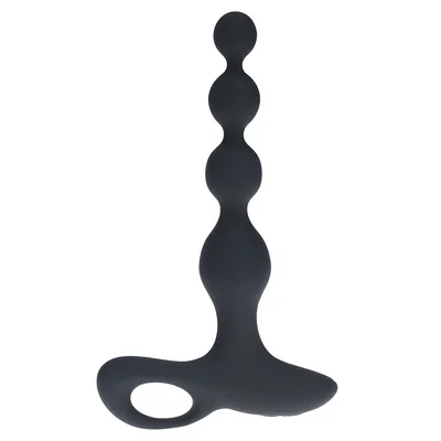 shots levelz remote control beaded vibrating silicone anal plug