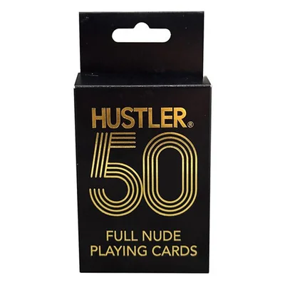 hustler 50th anniversary playing cards