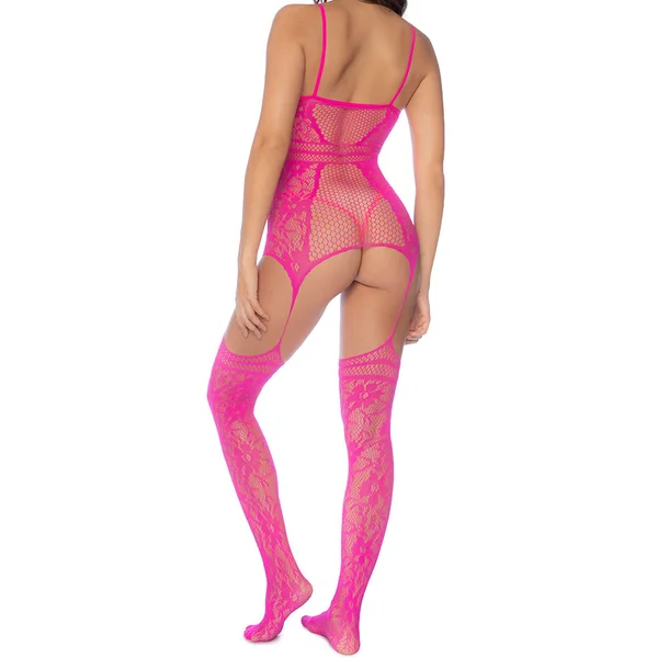 Mapale Floral Fishnet Bodystocking — image 4 of 5