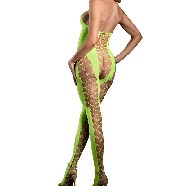 Fantasy Lingerie Unstoppable Crotchless Rhinestone Bodystocking — image 2 of 3