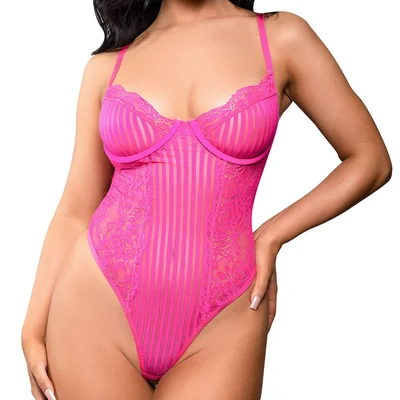 fantasy lingerie temptress juliette crotchless teddy