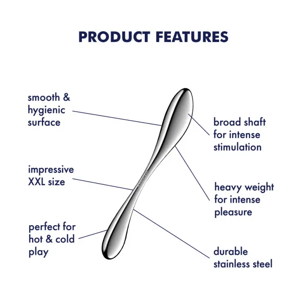 Satisfyer Star Force 3 Stainless Steel Dildo — image 4 of 6