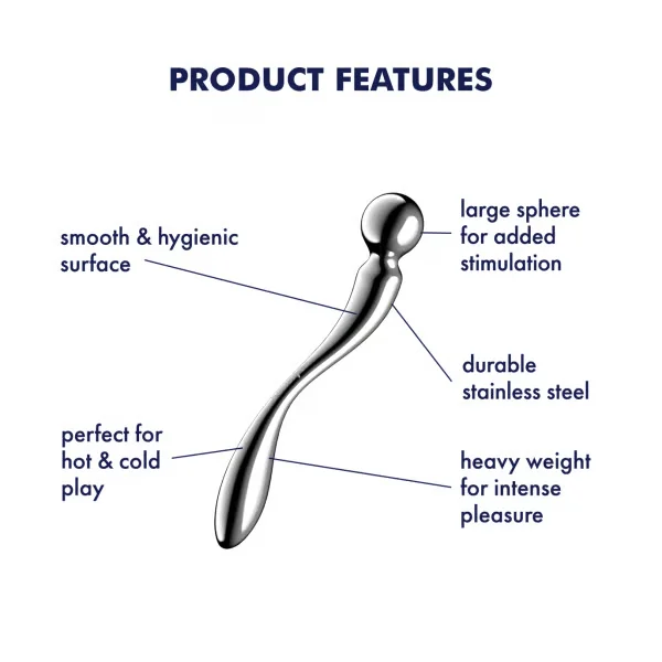 Satisfyer Star Force 2 Stainless Steel Dildo — image 3 of 6