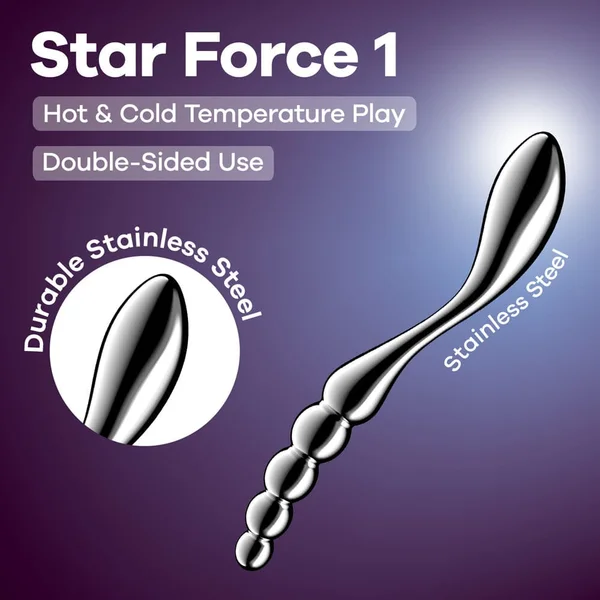 Satisfyer Star Force 1 Stainless Steel Dildo — image 13 of 13