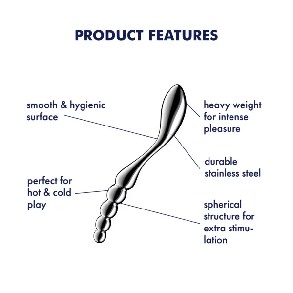 Satisfyer Star Force 1 Stainless Steel Dildo — image 3 of 6