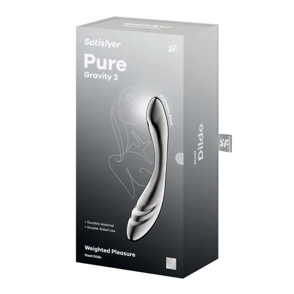 Satisfyer Pure Gravity 3 Stainless Steel Dildo — image 6 of 6