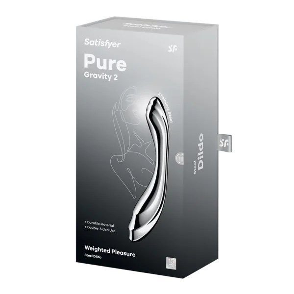 Satisfyer Pure Gravity 2 Stainless Steel Dildo — image 6 of 6