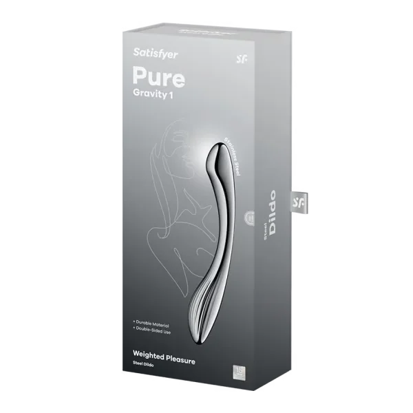 Satisfyer Pure Gravity 1 Stainless Steel Dildo — image 6 of 6