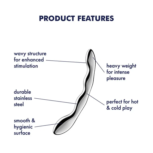 Satisfyer Cosmic Crest 2 Stainless Steel Dildo — image 12 of 14