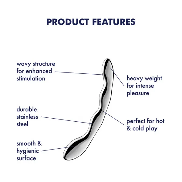 Satisfyer Cosmic Crest 2 Stainless Steel Dildo — image 3 of 6