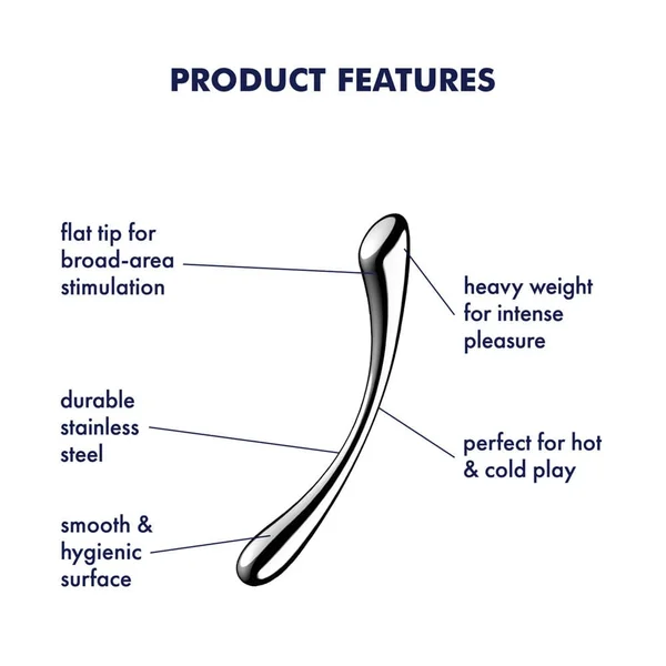 Satisfyer Cosmic Crest 1 Stainless Steel Dildo — image 12 of 13