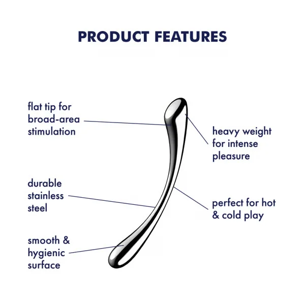 Satisfyer Cosmic Crest 1 Stainless Steel Dildo — image 5 of 6