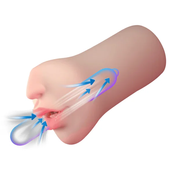 Amovibe Suction Kiss Sucking & Vibrating Masturbator — image 2 of 3