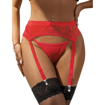 ohyeah lace metal garter clip panties