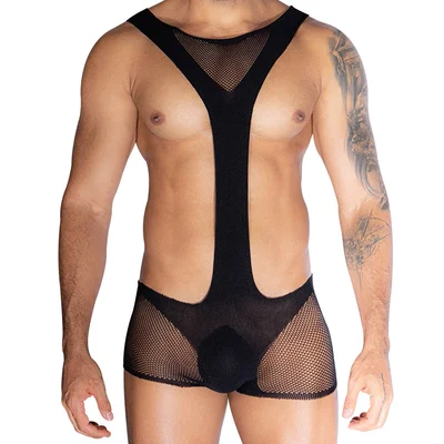 love in leather one piece body stocking