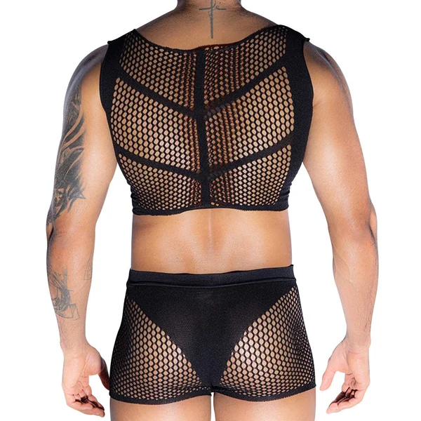 Love In Leather Rib Singlet & Brief Set — image 2 of 2
